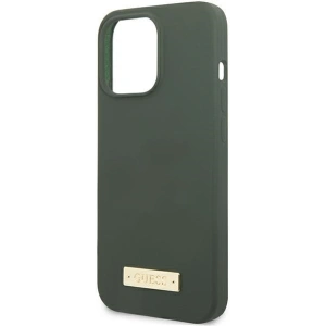 Kup Etui Guess GUHMP13XSPLA Apple iPhone 13 Pro Max zöld/khaki kemény tok Szilikon Logó Lemez MagSafe - GUE2252 - {ean13} - Sklep Home Screen