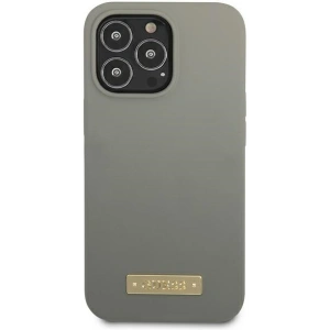 Buy Guess GUHMP13XSPLG Apple iPhone 13 Pro Max grey hard case Silicone Logo Plate MagSafe - GUE2253 - {ean13} - Home Screen Store Europe