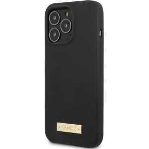 Kup Case Guess GUHMP13XSPLK Apple iPhone 13 Pro Max schwarz/black Hardcase Silikon Logo-Platte MagSafe - GUE2254 - {ean13} - Sklep Home Screen