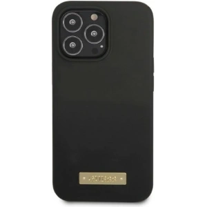 Buy Guess GUHMP13XSPLK Apple iPhone 13 Pro Max black hard case Silicone Logo Plate MagSafe - GUE2254 - {ean13} - Home Screen Store Europe
