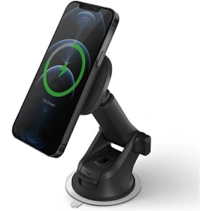Kup Uchwyt samochodowy magnetyczny z ładowaniem bezprzewodowym UNIQ Magneo MagSafe 3w1 Car Dash & Vent Mount szary/grey - UNIQ817 - {ean13} - Sklep Home Screen