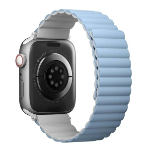 Kup UNIQ Revix Apple Watch 4/5/6/7/SE/8/9/Ultra 44/45/49mm Wendbar Magnetic weiß-blau/white-blue - UNIQ818 - {ean13} - Sklep Home Screen