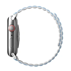 Kup UNIQ Revix Apple Watch 4/5/6/7/SE/8/9/Ultra 44/45/49mm Wendbar Magnetic weiß-blau/white-blue - UNIQ818 - {ean13} - Sklep Home Screen