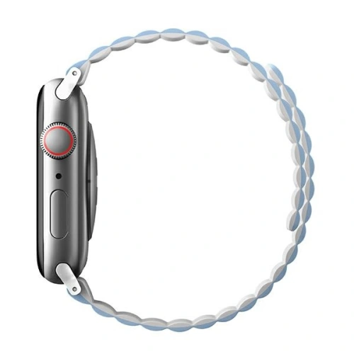 Kup Pasek UNIQ Revix Apple Watch 4/5/6/7/SE/8/9/Ultra 44/45/49mm Reversibil Magnetic alb-albastru/white-blue - UNIQ818 - {ean13} - Sklep Home Screen