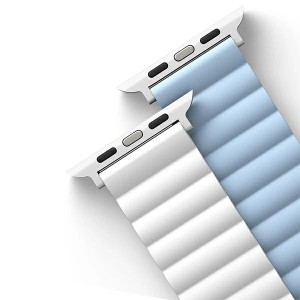 Kup UNIQ Revix Apple Watch 4/5/6/7/SE/8/9/Ultra 44/45/49mm Wendbar Magnetic weiß-blau/white-blue - UNIQ818 - {ean13} - Sklep Home Screen