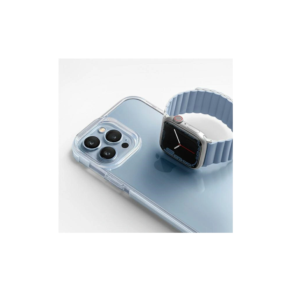 Pasek UNIQ Revix Apple Watch 4/5/6/7/SE/8/9/Ultra 44/45/49mm Reversible Magnetic biały-niebieski/white-blue