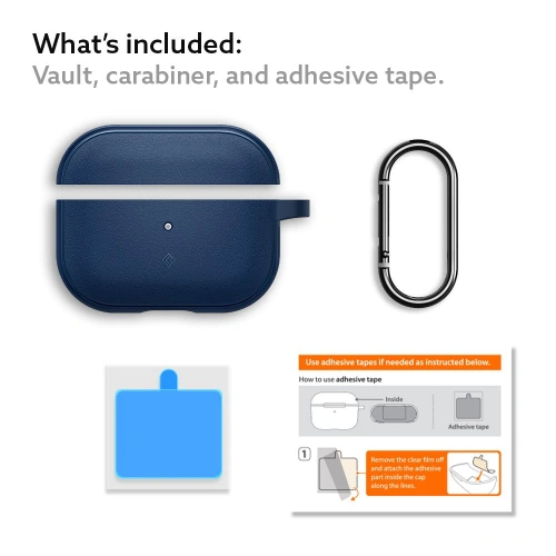 Kup Etui Caseology Vault Apple AirPods Pro 1 Albastru Marin - CSL84 - {ean13} - Sklep Home Screen