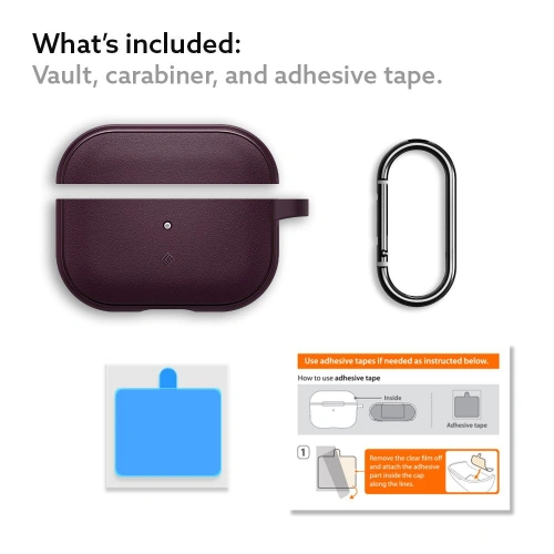Kup Etui Caseology Vault Apple AirPods Pro 1 Burgundiu - CSL86 - {ean13} - Sklep Home Screen