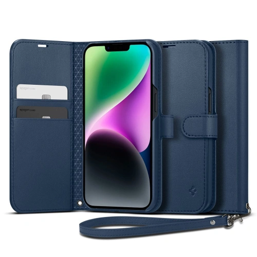 Kup Etui Spigen Wallet S Apple iPhone 14 Klasszikus Kék - SPN2563 - {ean13} - Sklep Home Screen