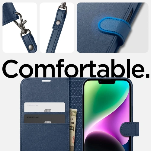 Kup Etui Spigen Wallet S Apple iPhone 14 Classic Blue - SPN2563 - {ean13} - Sklep Home Screen