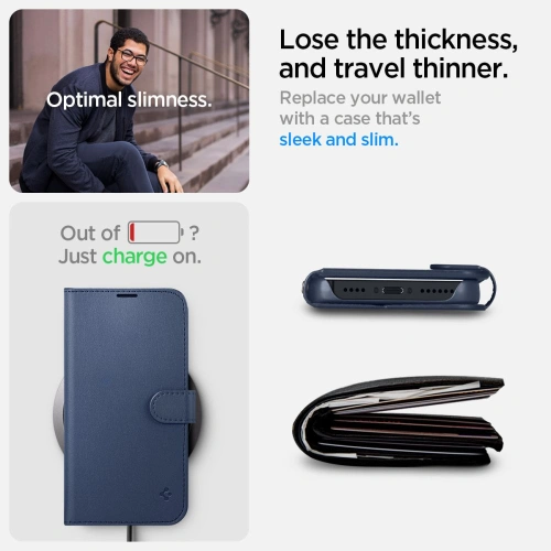 Kup Etui Spigen Wallet S Apple iPhone 14 Klasszikus Kék - SPN2563 - {ean13} - Sklep Home Screen