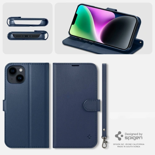 Kup Etui Spigen Wallet S Apple iPhone 14 Klasszikus Kék - SPN2563 - {ean13} - Sklep Home Screen