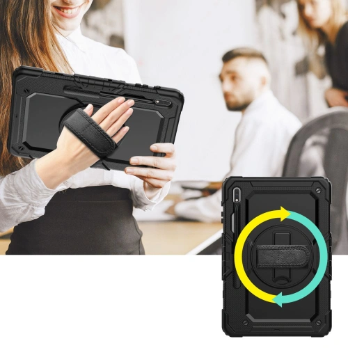 Kup Etui Tech-Protect Solid360 Samsung Galaxy Tab S8+ Plus/S7+ Plus/S7 FE 12.4 Fekete - THP1474 - {ean13} - Sklep Home Screen