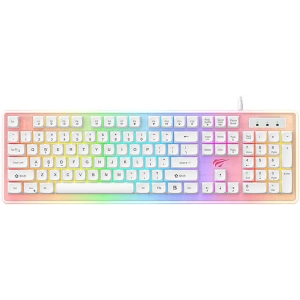 Kup Mechaniczna klawiatura gamingowa Havit KB876L RGB (biała) - HVT199 - {ean13} - Sklep Home Screen