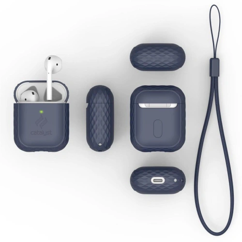 Kup Etui Catalyst Lanyard Apple AirPods 2/1 sötétkék - CAT122 - {ean13} - Sklep Home Screen