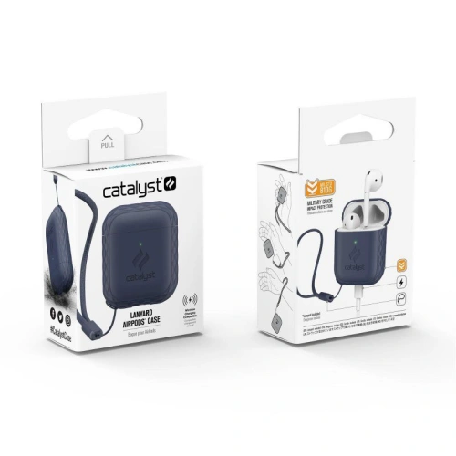 Kup Etui Catalyst Lanyard Apple AirPods 2/1 sötétkék - CAT122 - {ean13} - Sklep Home Screen
