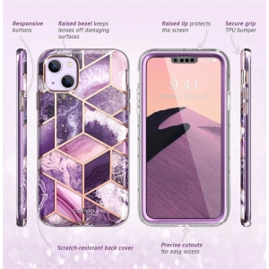 Kup Etui Supcase Cosmo Apple iPhone 14 Plus / 15 Plus Marble Purple - SPC313 - {ean13} - Sklep Home Screen