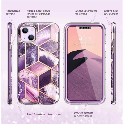 Kup Etui Supcase Cosmo Apple iPhone 14 Plus / 15 Plus Marble Purple - SPC313 - {ean13} - Sklep Home Screen