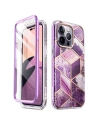 Etui Supcase Cosmo Apple iPhone 14 Pro Max Mramorová fialová
