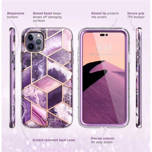 Kup Case Supcase Cosmo Apple iPhone 14 Pro Max Marmor Lila - SPC316 - {ean13} - Sklep Home Screen