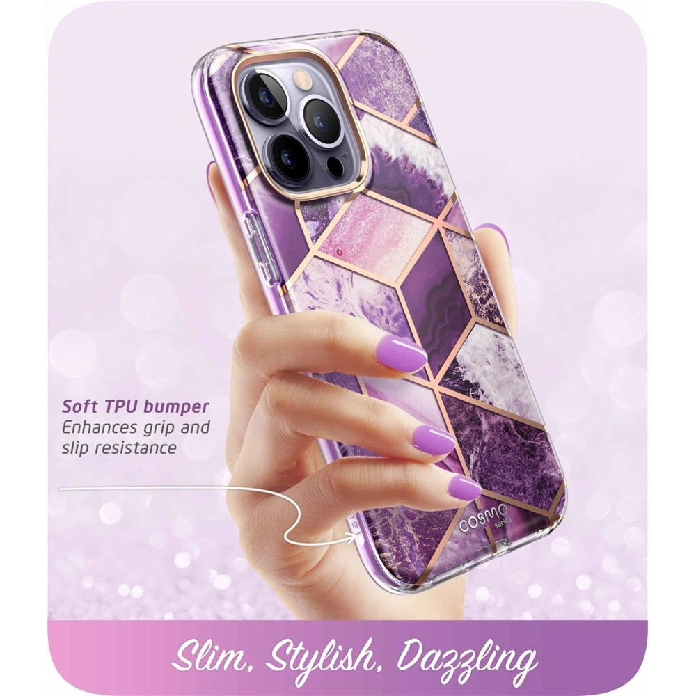 Etui Supcase Cosmo Apple iPhone 14 Pro Max Marble Purple
