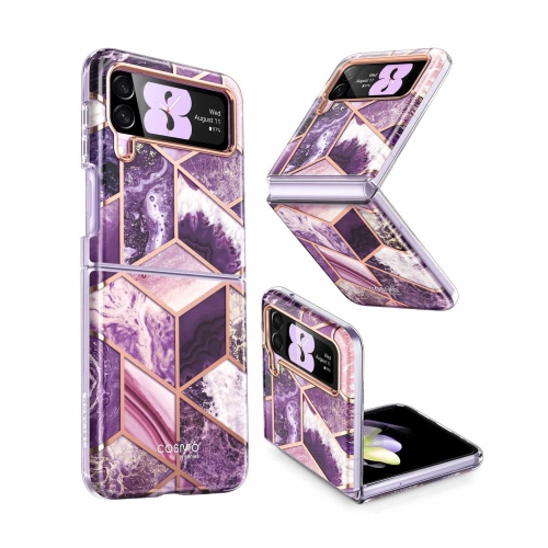 Kup Etui Supcase Cosmo Samsung Galaxy Z Flip 4 Mramorová fialová - SPC318 - {ean13} - Sklep Home Screen