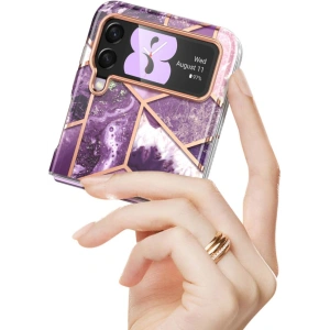 Kup Etui Supcase Cosmo Samsung Galaxy Z Flip 4 Marble Purple - SPC318 - {ean13} - Sklep Home Screen