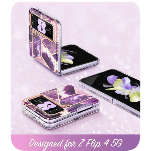 Kup Etui Supcase Cosmo Samsung Galaxy Z Flip 4 Mramorová fialová - SPC318 - {ean13} - Sklep Home Screen