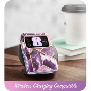 Kup Etui Supcase Cosmo Samsung Galaxy Z Flip 4 Márvány Lila - SPC318 - {ean13} - Sklep Home Screen