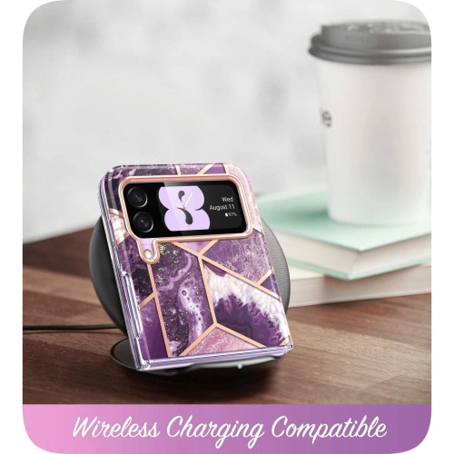 Kup Etui Supcase Cosmo Samsung Galaxy Z Flip 4 Mramorová fialová - SPC318 - {ean13} - Sklep Home Screen