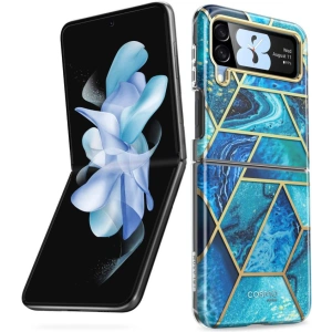Kup Etui Supcase Cosmo Samsung Galaxy Z Flip 4 Márvány Kék - SPC319 - {ean13} - Sklep Home Screen