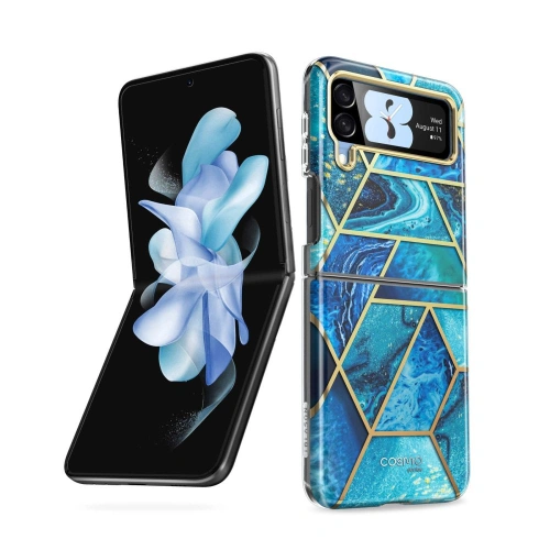 Kup Etui Supcase Cosmo Samsung Galaxy Z Flip 4 Mramorová modrá - SPC319 - {ean13} - Sklep Home Screen