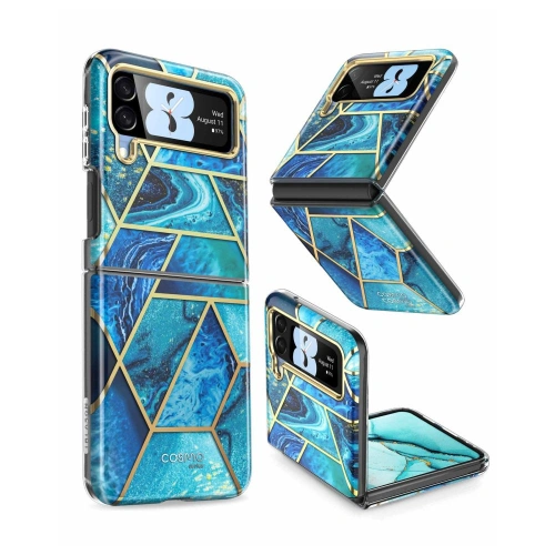 Kup Etui Supcase Cosmo Samsung Galaxy Z Flip 4 Mramorová modrá - SPC319 - {ean13} - Sklep Home Screen