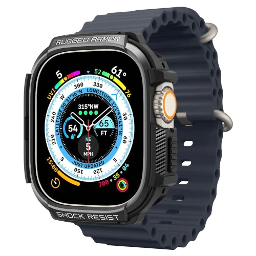 Kup Etui Spigen Rugged Armor Apple Watch Ultra 49mm Matná Černá - SPN2566 - {ean13} - Sklep Home Screen