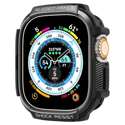 Kup Etui Spigen Rugged Armor Apple Watch Ultra 49mm Matná Černá - SPN2566 - {ean13} - Sklep Home Screen