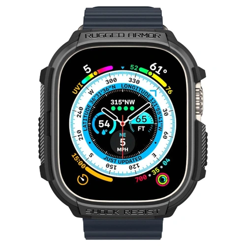 Kup Etui Spigen Rugged Armor Apple Watch Ultra 49mm Matná Černá - SPN2566 - {ean13} - Sklep Home Screen