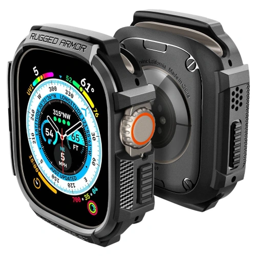 Kup Etui Spigen Rugged Armor Apple Watch Ultra 49mm Matná Černá - SPN2566 - {ean13} - Sklep Home Screen