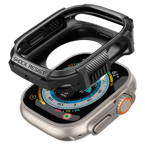 Kup Etui Spigen Rugged Armor Apple Watch Ultra 49mm Matná Černá - SPN2566 - {ean13} - Sklep Home Screen
