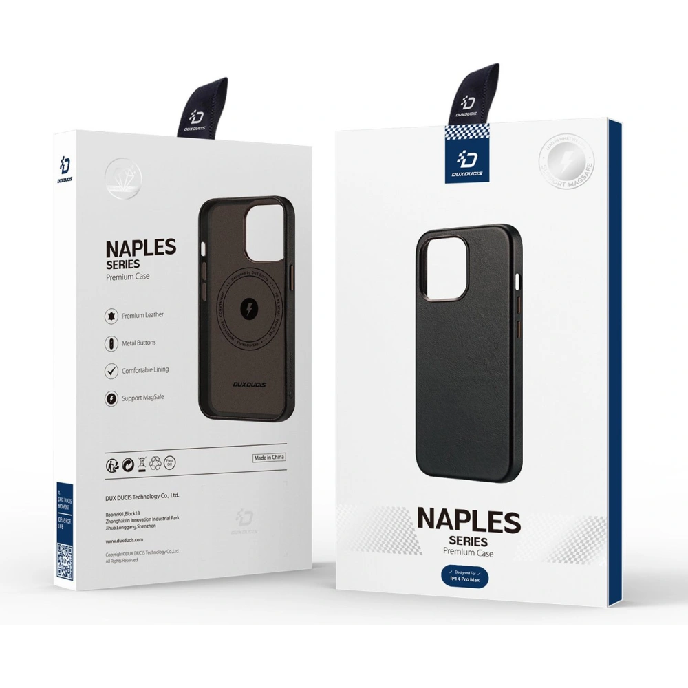 Etui Dux Ducis Naples MagSafe Apple iPhone 14 Pro Max ciemnobrązowy