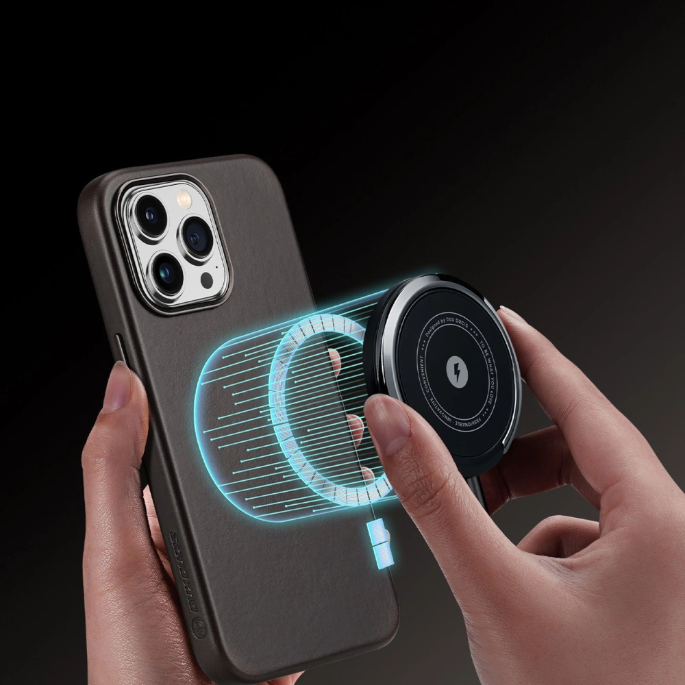 Etui Dux Ducis Naples MagSafe Apple iPhone 14 Pro Max ciemnobrązowy