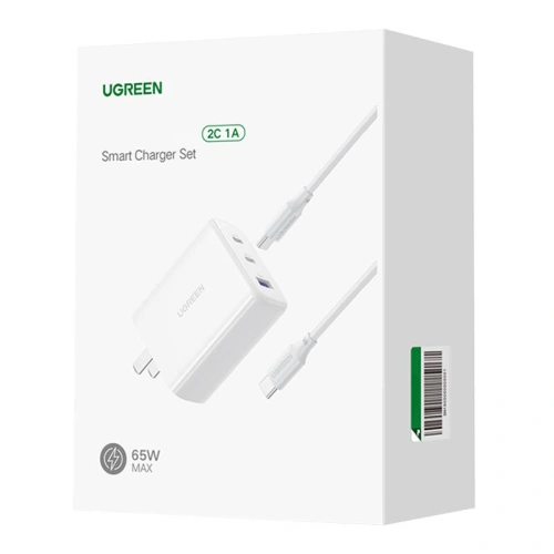 Kup Încărcător de rețea UGREEN CD275, 2x USB-C, 1x USB, 65W (alb) - UGR1421 - {ean13} - Sklep Home Screen