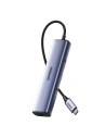Adapter UGREEN CM475 Hub USB-C cu 3x USB 3.0, RJ45, USB-C PD (gri)