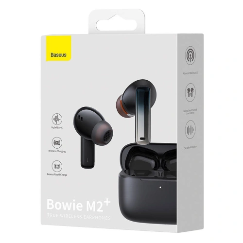Buy Baseus Bowie M2+ TWS earphones ANC (black) - BSU3654 - {ean13} - Home Screen Store Europe