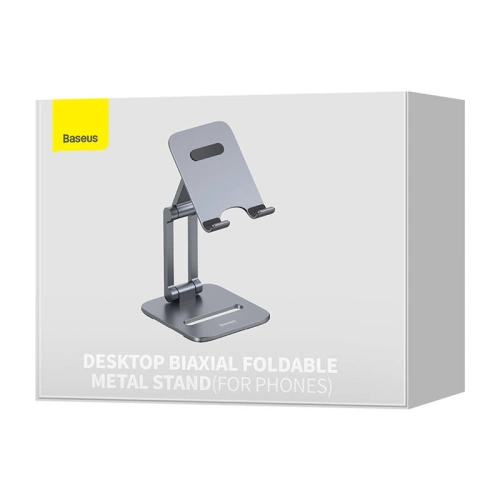 Buy Baseus Biaxial Phone Desk Holder (gray) - BSU3657 - {ean13} - Home Screen Store Europe