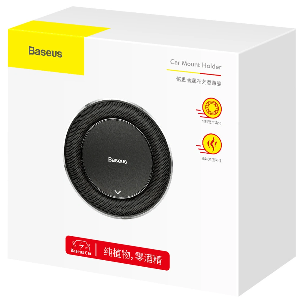 Zapach do samochodu na deskę rozdzielczą Baseus Metal (czarny)