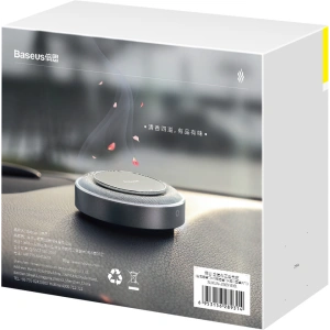 Auto-Lufterfrischer für das Armaturenbrett Baseus Metall (silber)