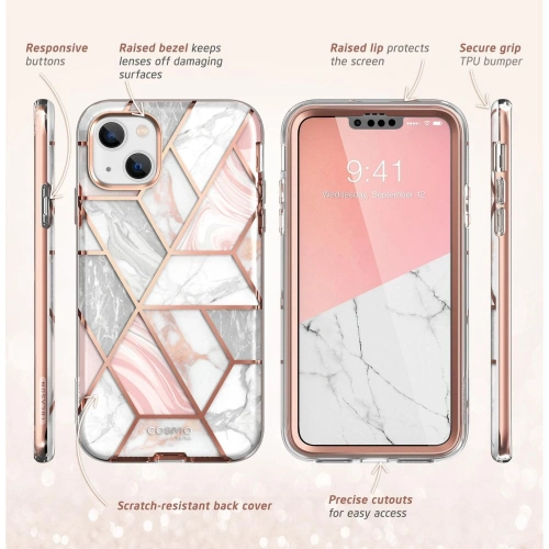 Kup Case Supcase Cosmo Apple iPhone 14/13 Marmor Rosa - SPC325 - {ean13} - Sklep Home Screen