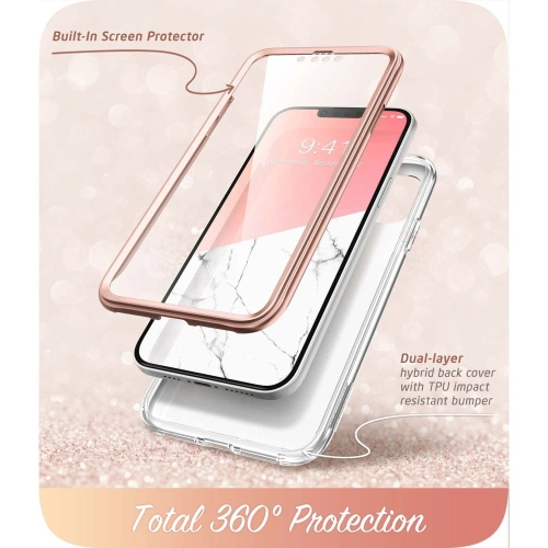 Kup Etui Supcase Cosmo Apple iPhone 14/13 Marmură Roz - SPC325 - {ean13} - Sklep Home Screen