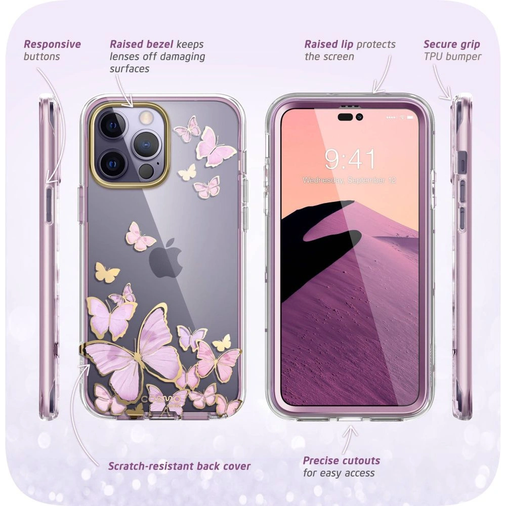 Etui Supcase Cosmo Apple iPhone 14 Pro Max Purple Fly