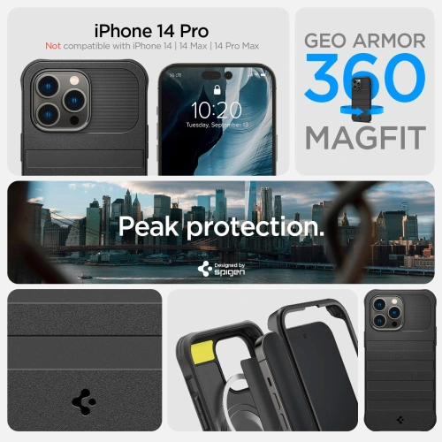 Kup Etui Spigen Geo Armor 360 Mag MagSafe Apple iPhone 14 Pro černé - SPN2567 - {ean13} - Sklep Home Screen